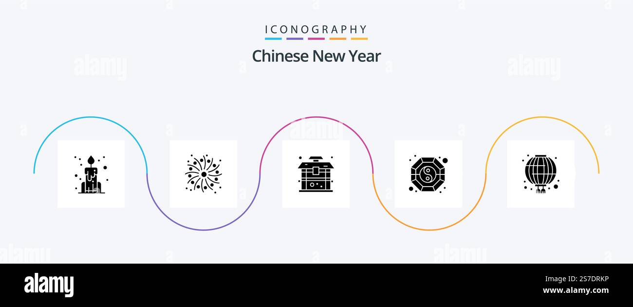 Chinese New Year Glyph 5 Icon Pack Including red. chinese. china. china ...