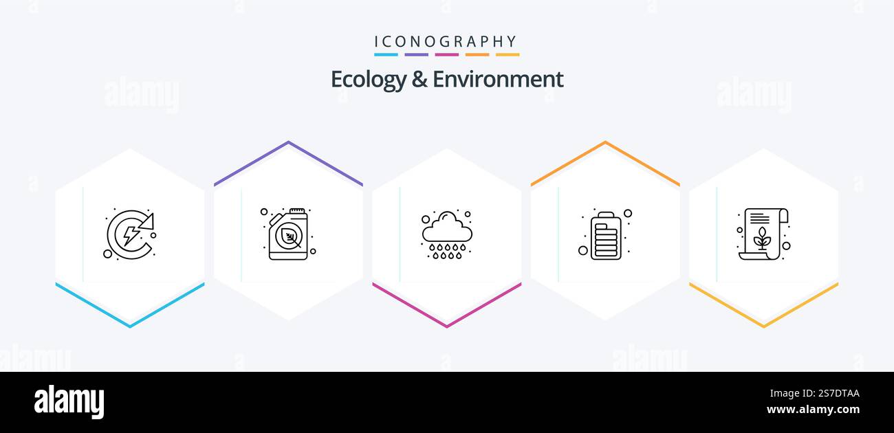 Ecology And Environment 25 Line icon pack including leaf. optimization ...
