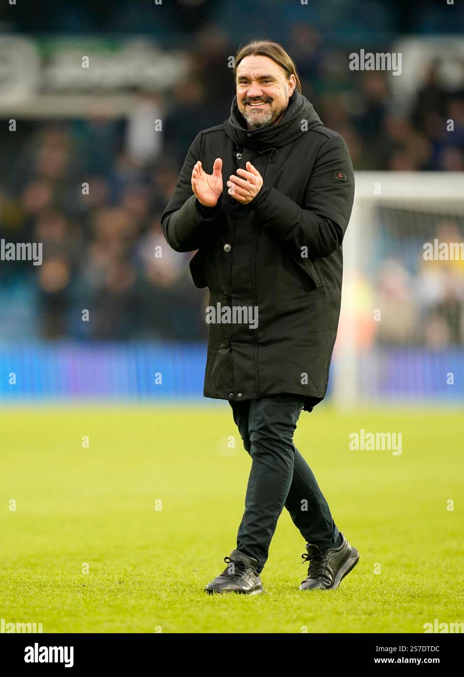 Leeds United manager Daniel Farke celebrates after the Sky Bet ...