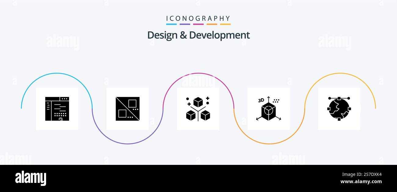 Design and Development Glyph 5 Icon Pack Including programing ...