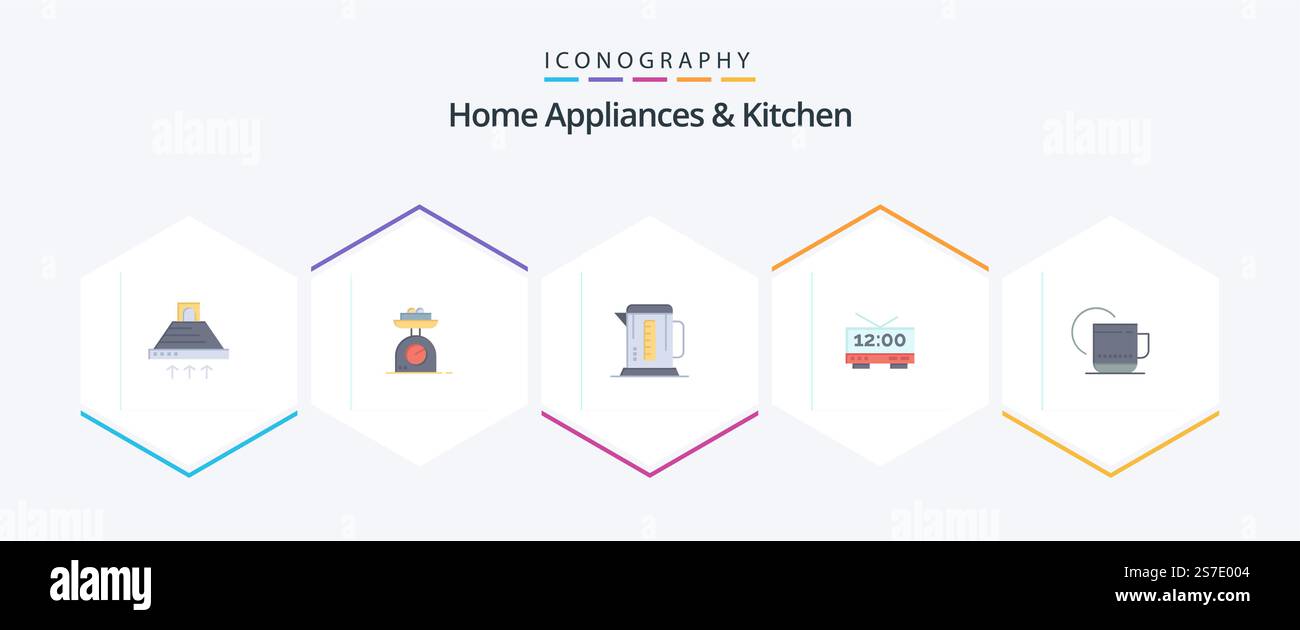Home Appliances And Kitchen 25 Flat icon pack including tea . time ...