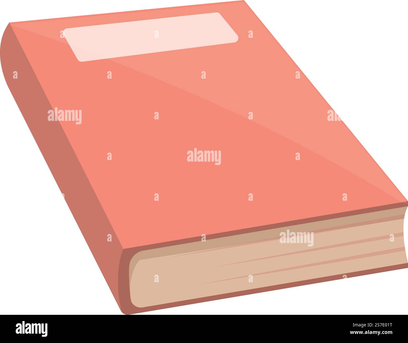 School red book icon cartoon vector. Paper education. University shape. School red book icon cartoon vector. Paper education Stock Vector