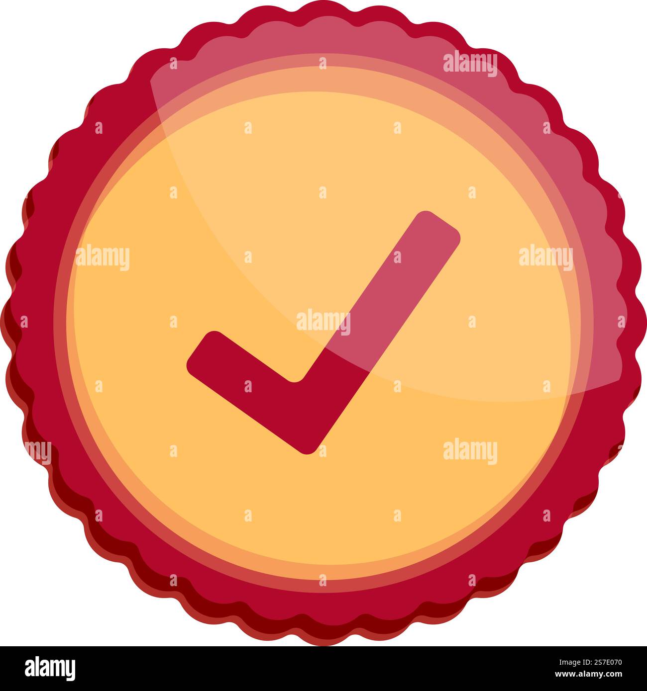 Trust badge icon cartoon vector. Hand shake. Partner belief. Trust ...