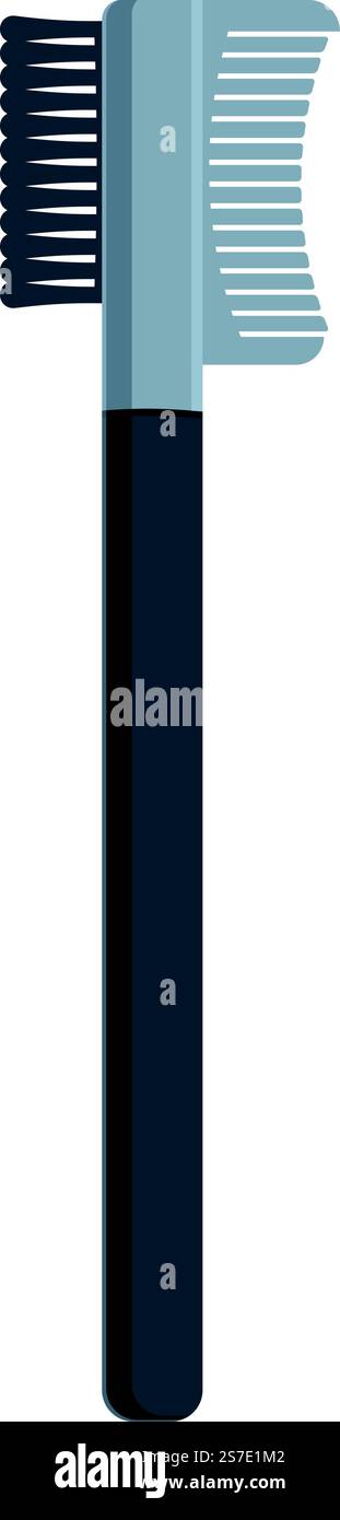 Double eyebrow brush icon cartoon vector. Eye brow. Care facial. Double ...