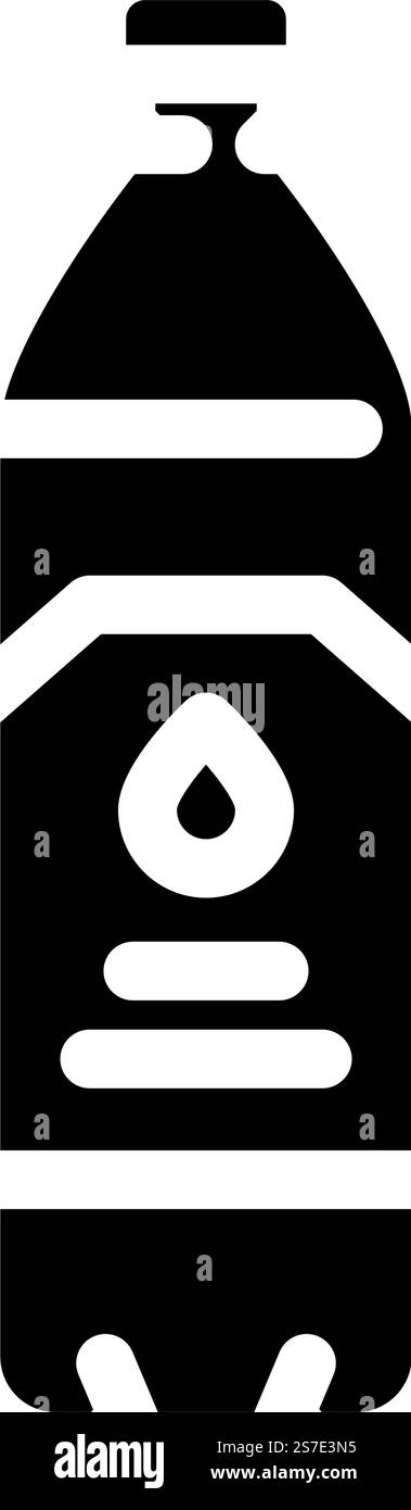 product water plastic bottle glyph icon vector. product water plastic ...