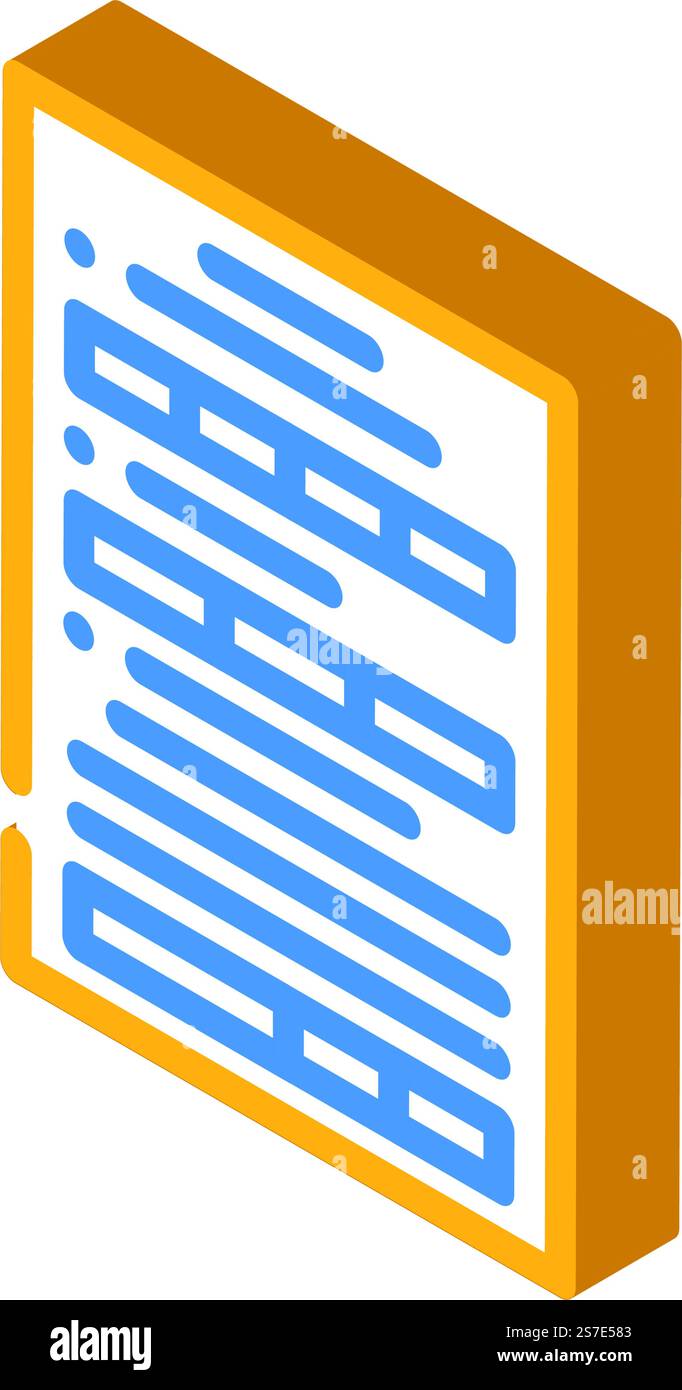form paper document isometric icon vector. form paper document sign ...