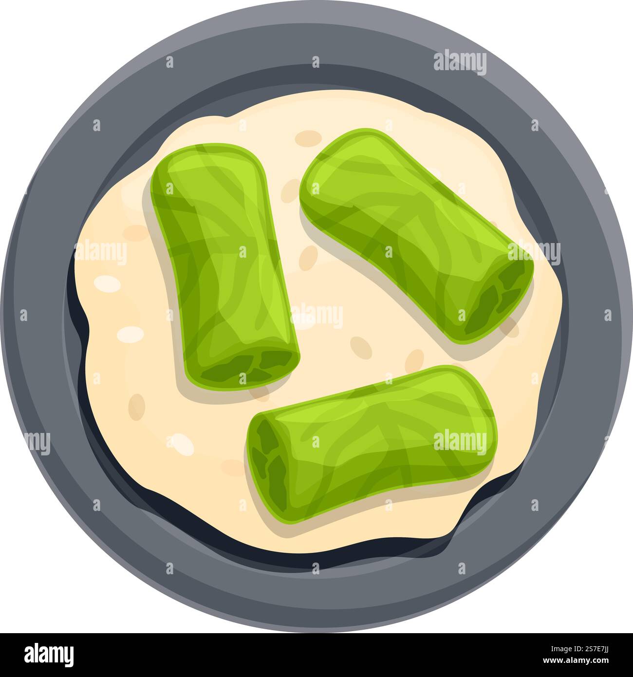 Cooking dolma icon cartoon vector. Leaf food. Meal dish. Cooking dolma ...