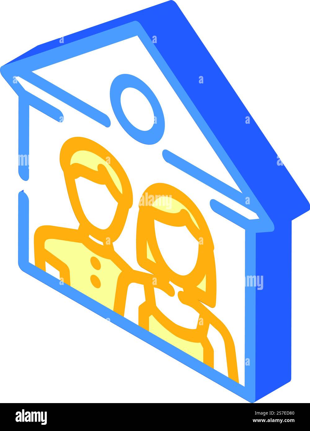 spend time with family headache treatment isometric icon vector. spend ...