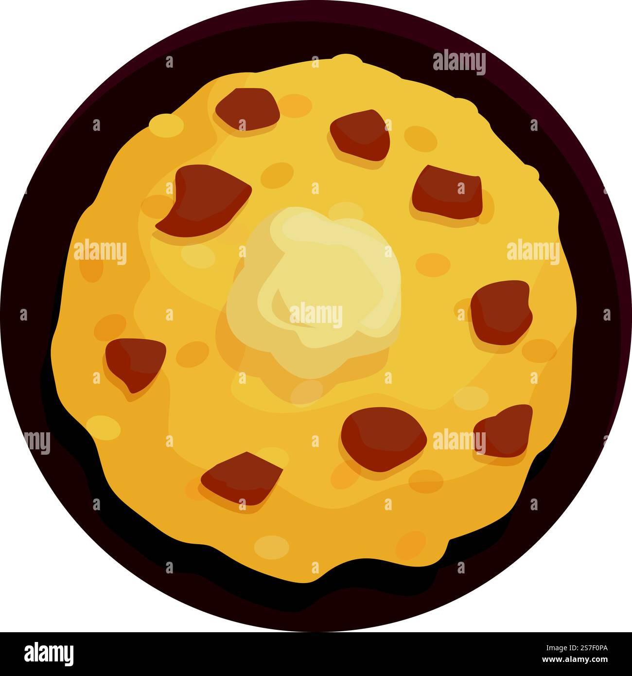 Pilaf dinner icon cartoon vector. Dish food. Cuisine meal. Pilaf dinner ...