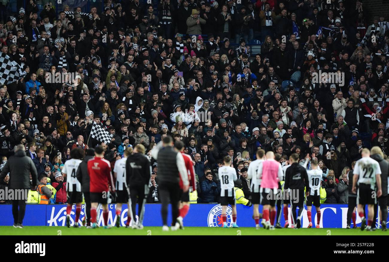 Fraserburgh players applaud their fans after the Scottish Gas Men's