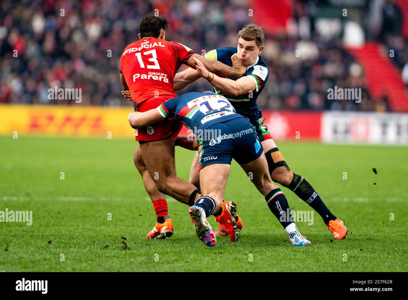 Dimitri Delibes of Toulouse during the Champions Cup, Pool 1, rugby
