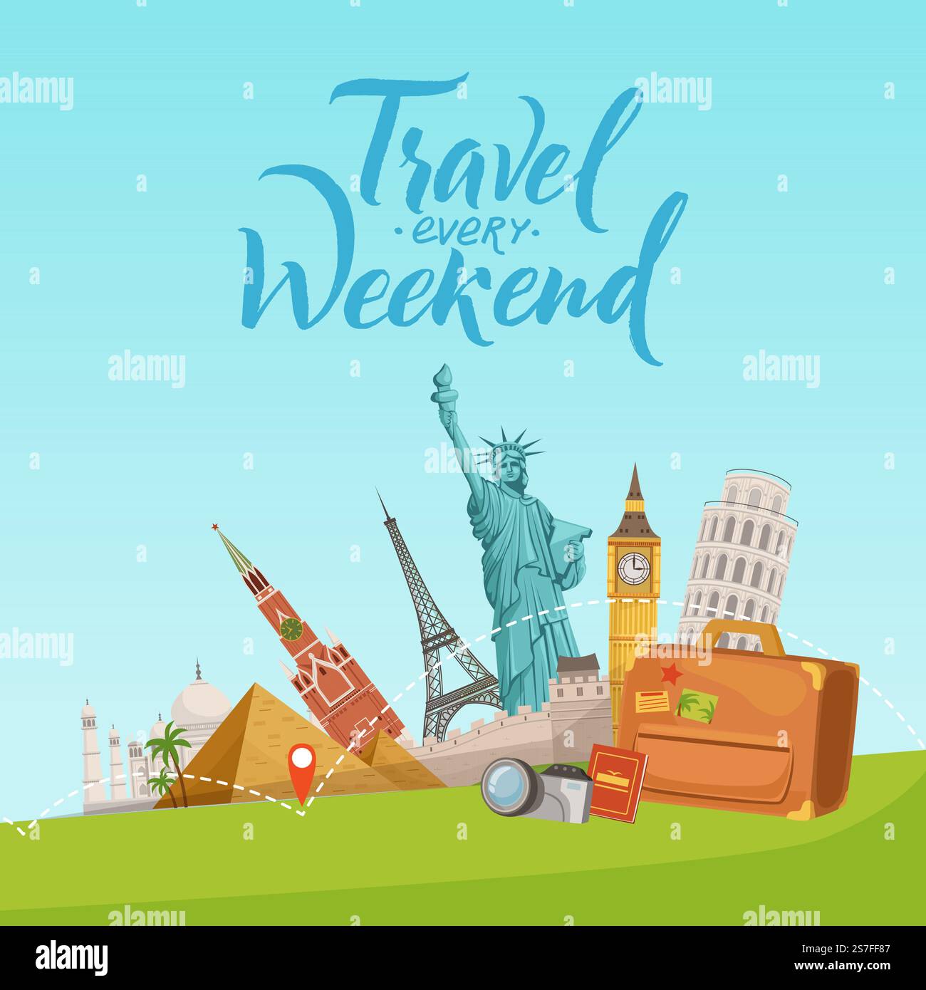 Famous landmarks around the world hi-res stock photography and images ...