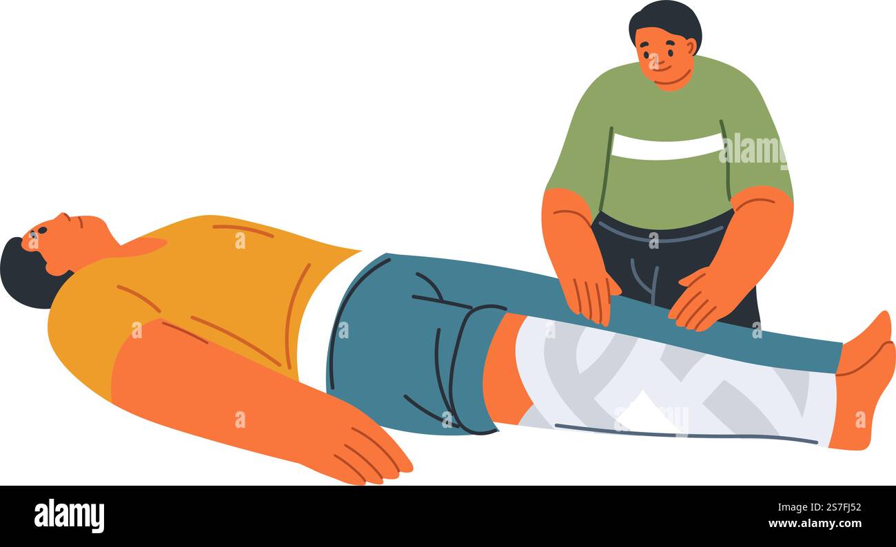 Wounded Leg Animation Is wounded on the leg Stock Vector Images - Alamy