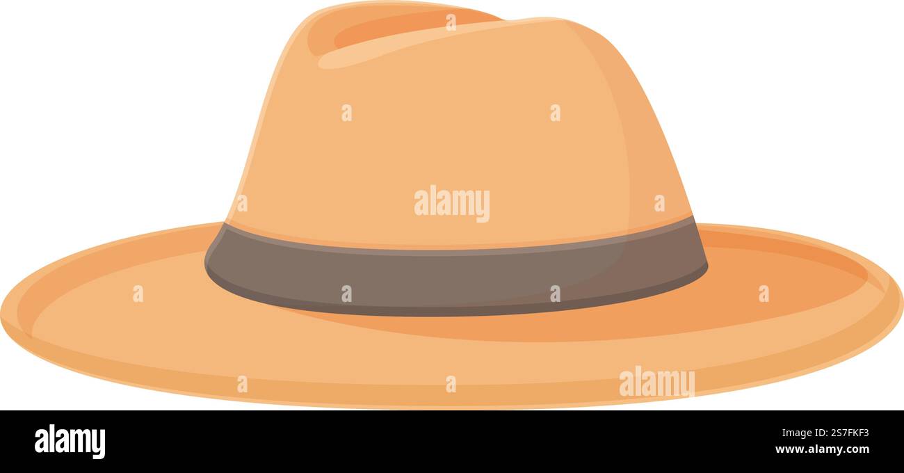 Costume cowboy hat icon cartoon vector. Western rodeo. Wild accessory ...