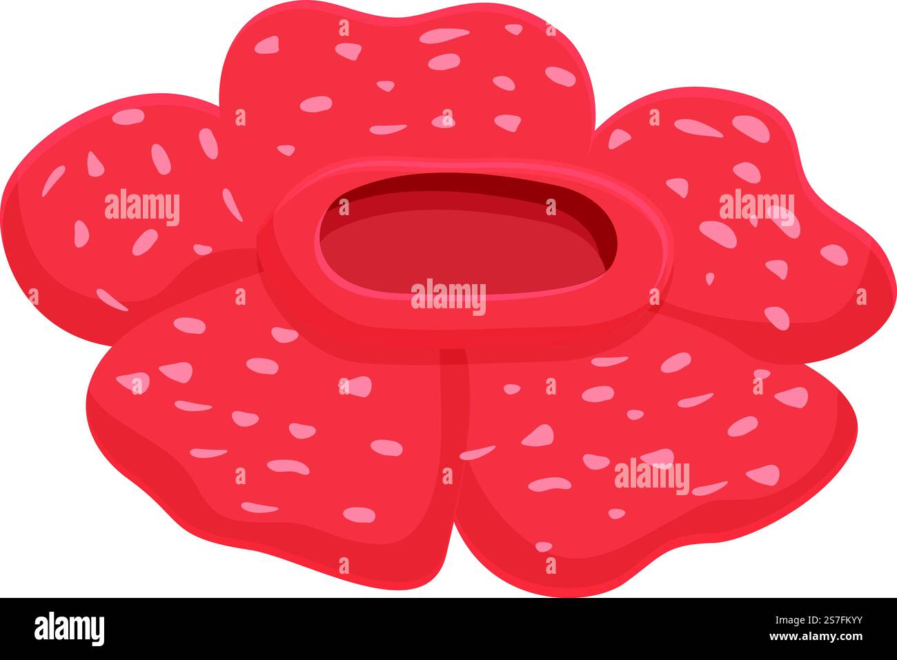 Petals rafflesia icon cartoon vector. Flower forest. Asian world ...