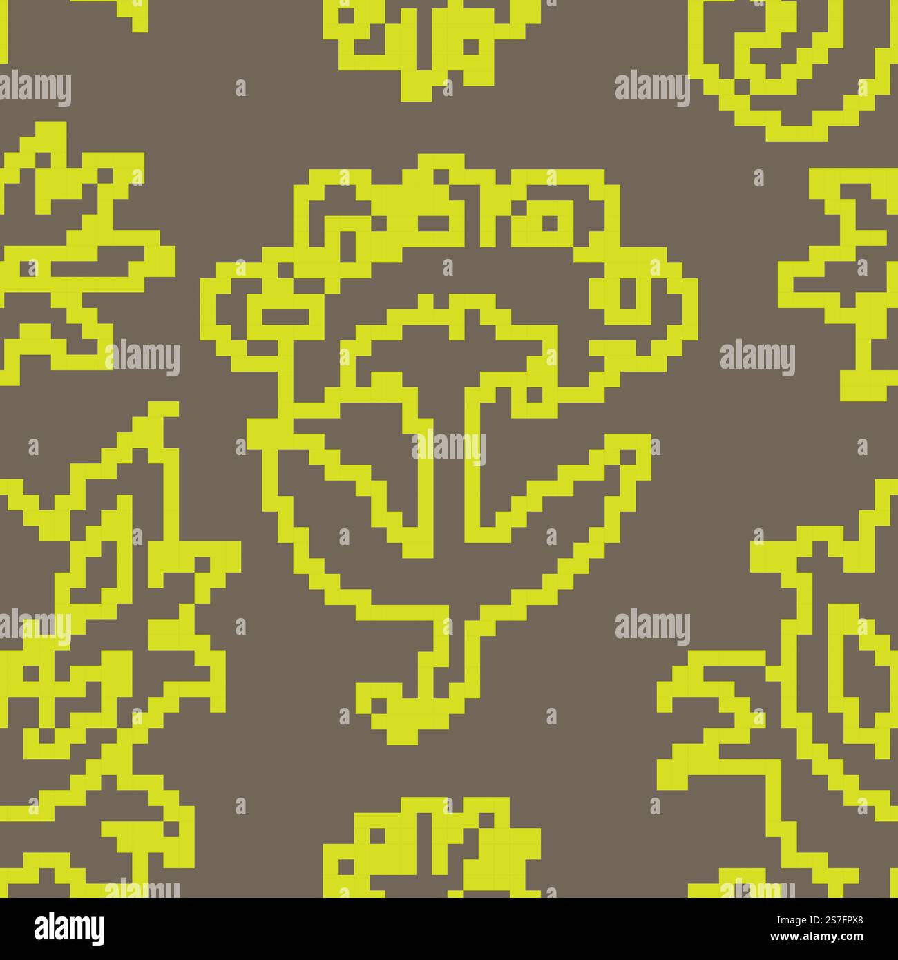 Pixelated blooming flowers hi-res stock photography and images - Alamy