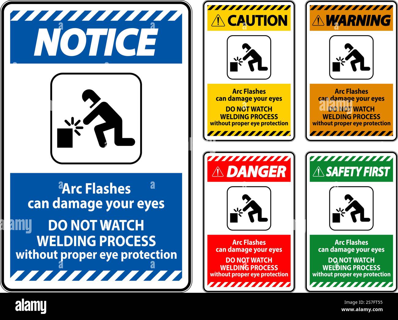 Danger Sign Arc Flashes Can Damage Your Eyes. Do Not Watch Welding ...