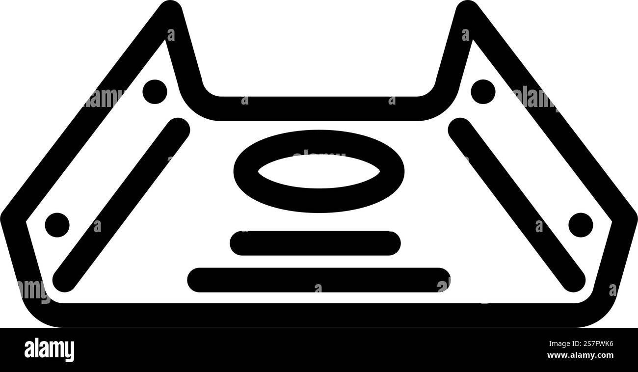 corner brace hardware furniture fitting line icon vector. corner brace ...