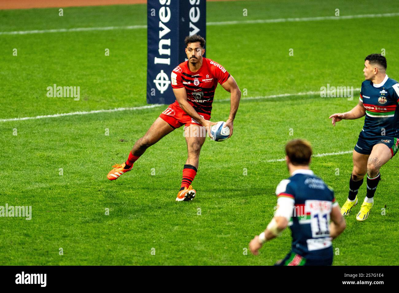 Dimitri Delibes of Toulouse during the Champions Cup, Pool 1, rugby