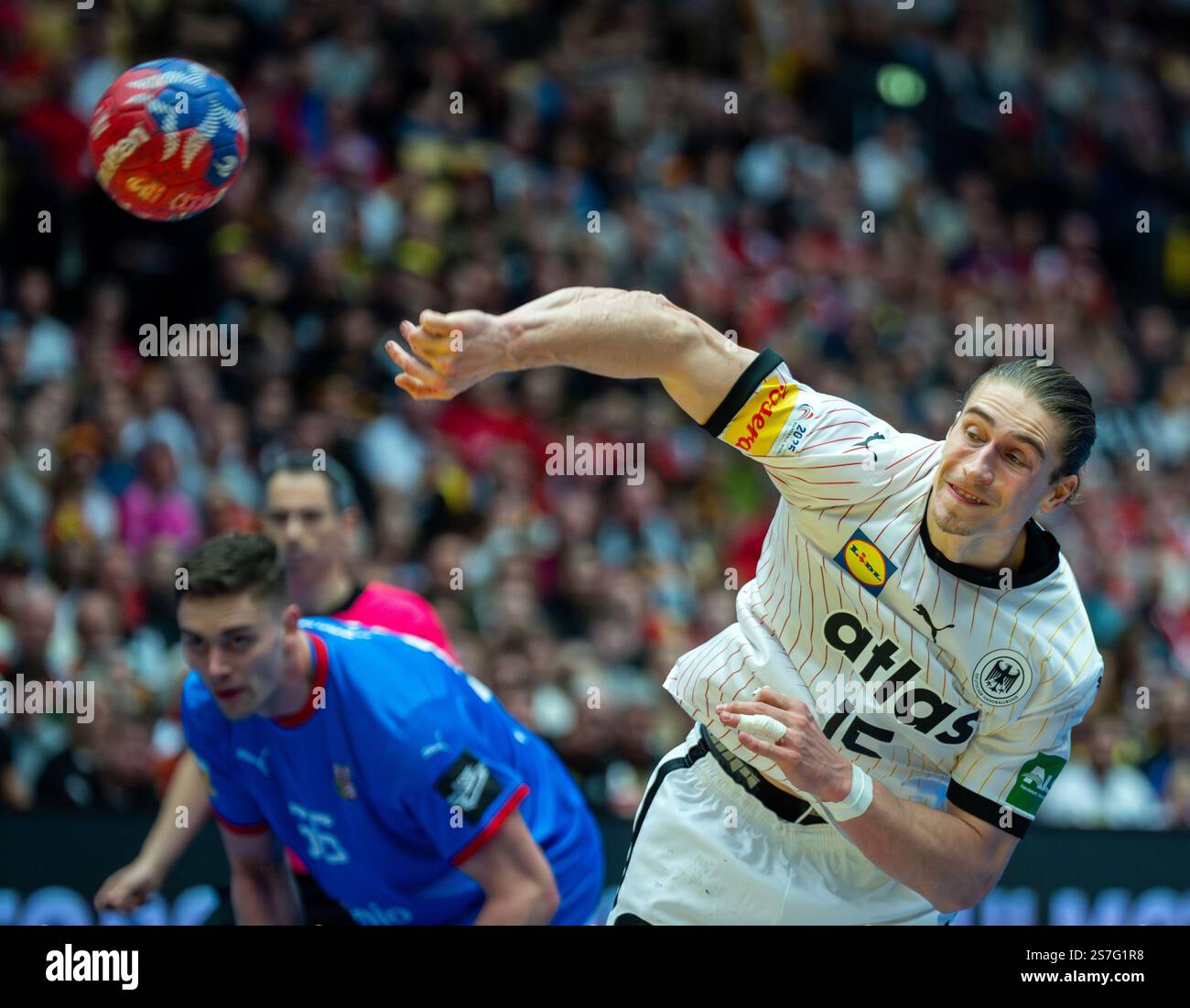 19 January 2025, Denmark, Herning Handball World Championship, Germany Czech Republic