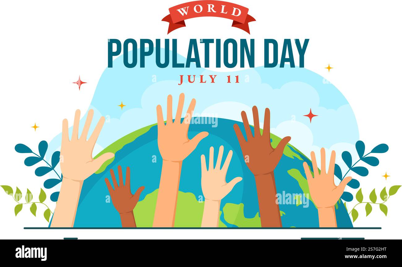 World Population Day Vector Illustration on 11th July To Raise ...