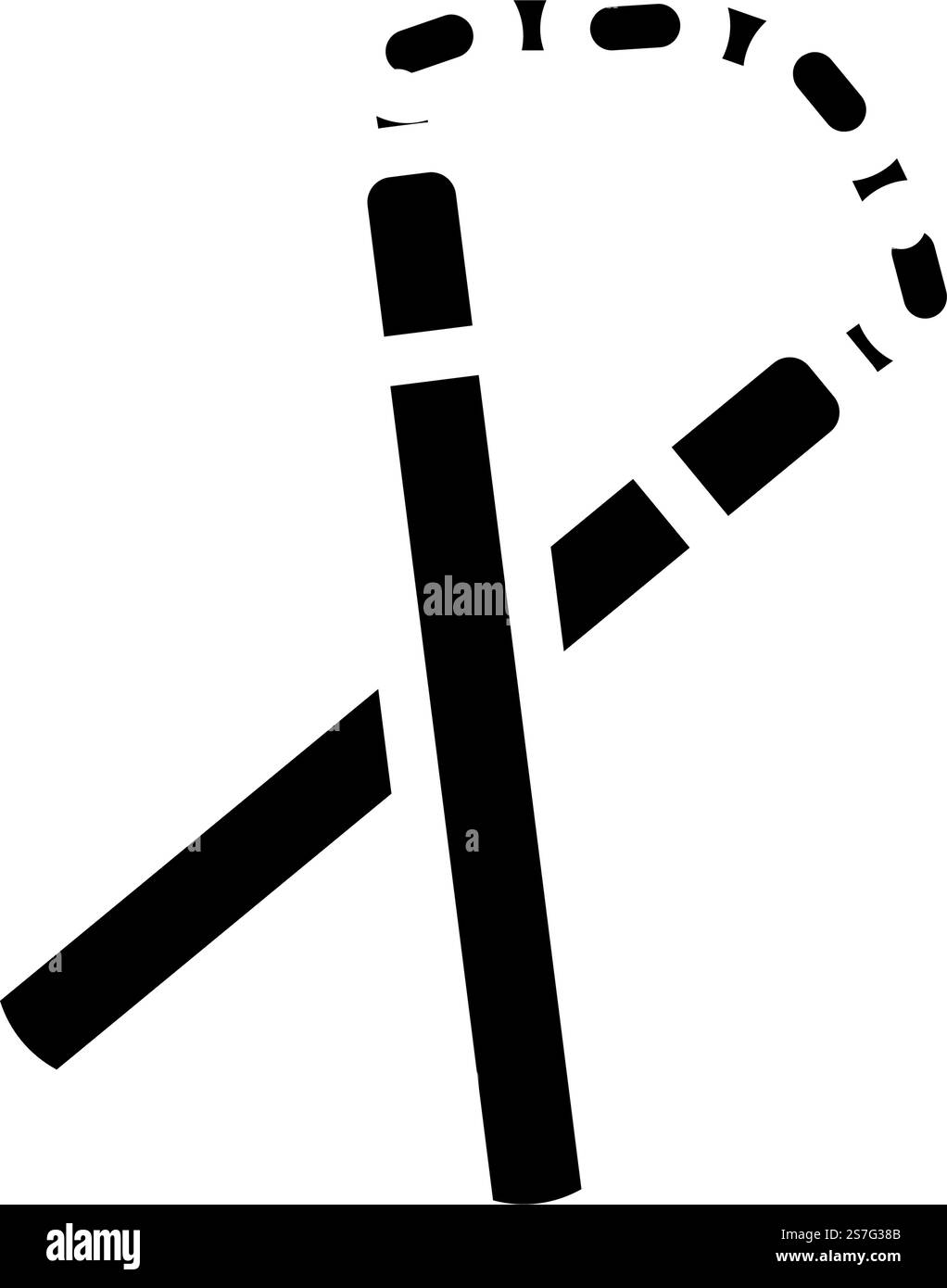 nunchucks weapon military glyph icon vector. nunchucks weapon military ...