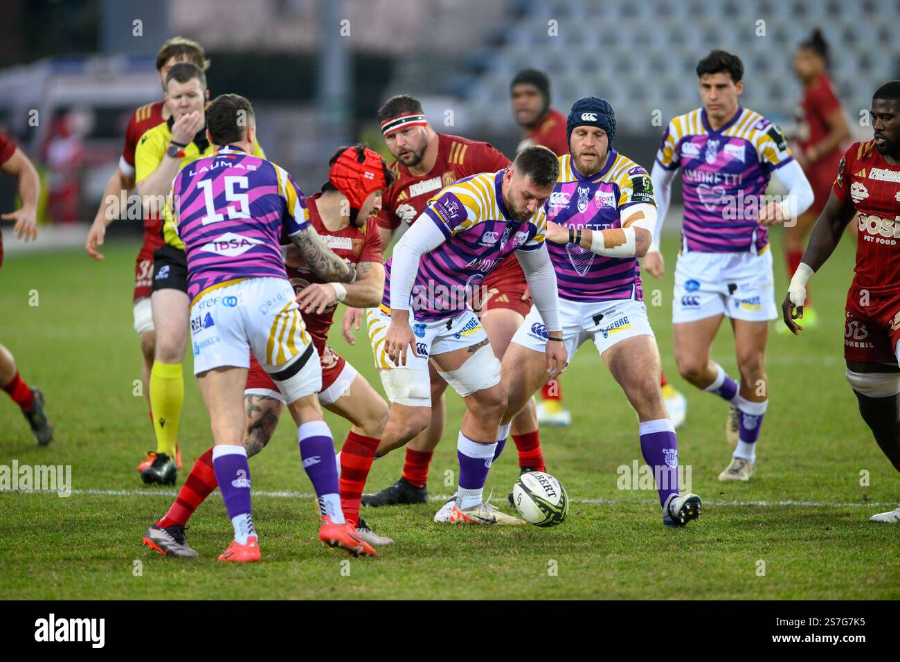 Iacopo Bianchi ( Zebre Parma ) during Zebre Parma vs USAP, Rugby Challenge Cup match in Parma