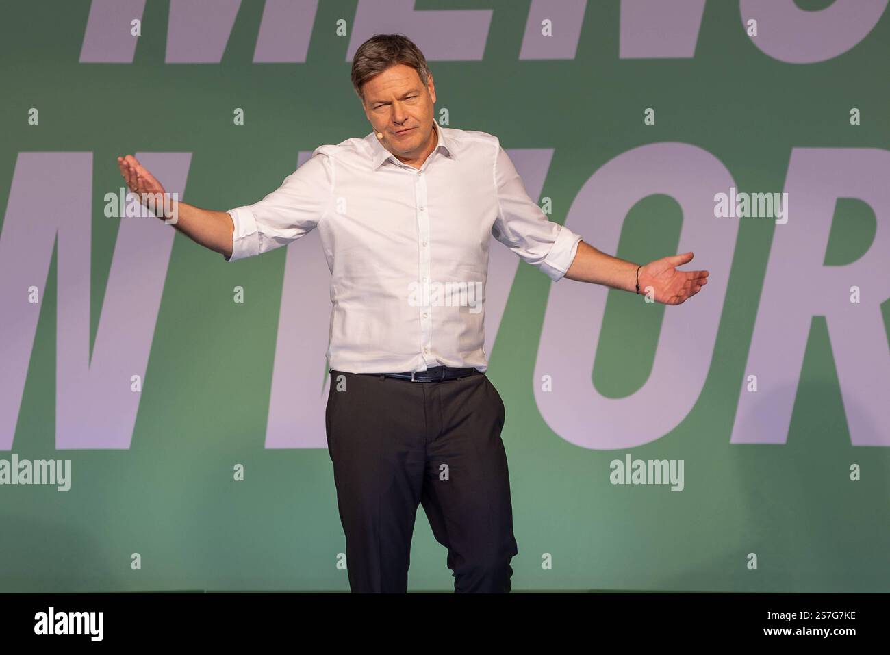 Bundestagswahl 2025: Robert Habeck auf Wahlkampftour in Nürnberg, 19.01