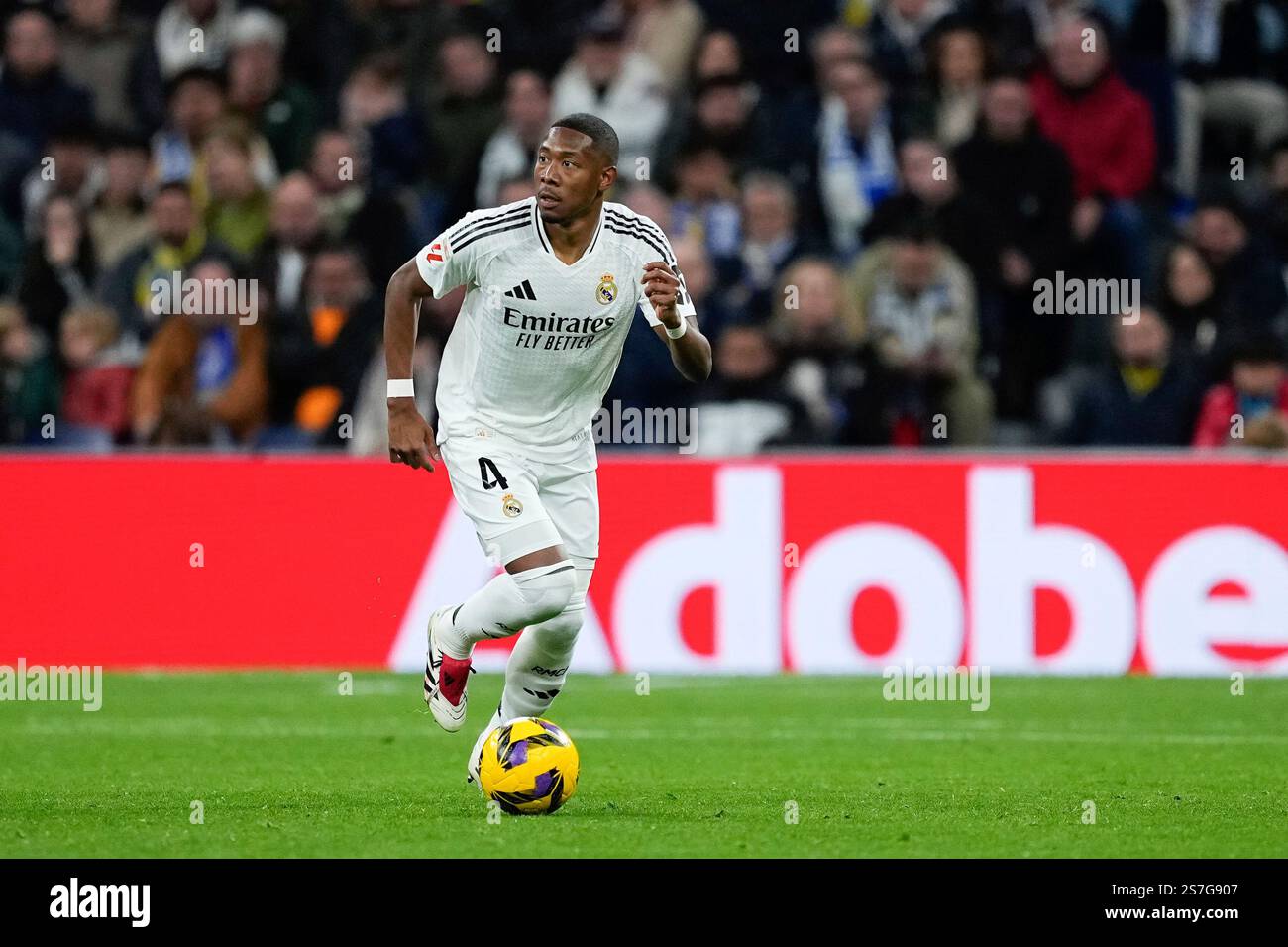 David Alaba of Real Madrid in action during the Spanish League, LaLiga ...