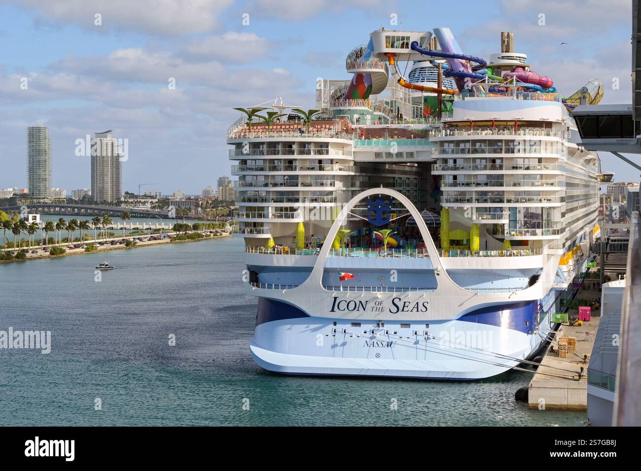 Miami, Florida, USA 4 January 2025 Rear view of the world's biggest