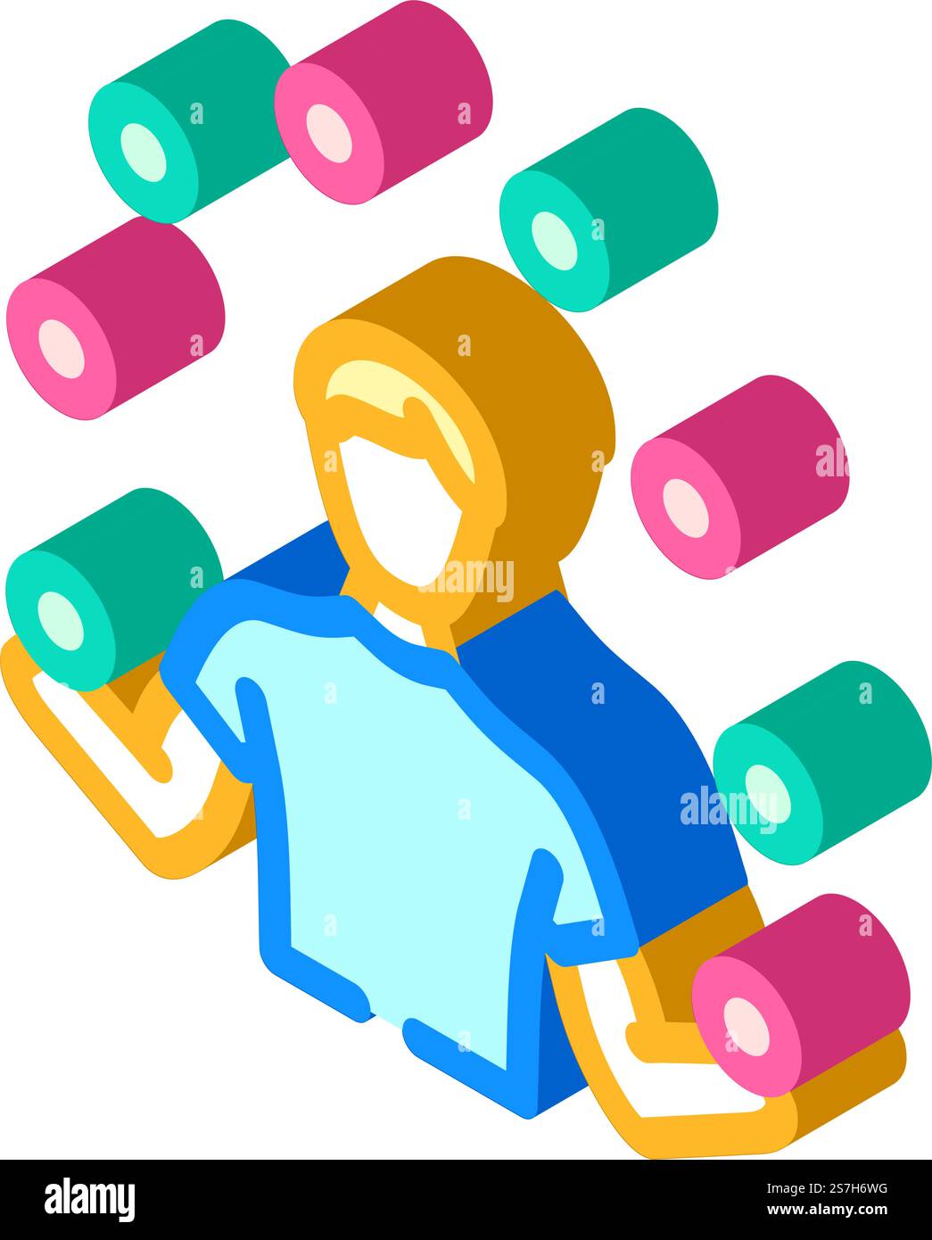 juggler carnival vintage show isometric icon vector. juggler carnival ...