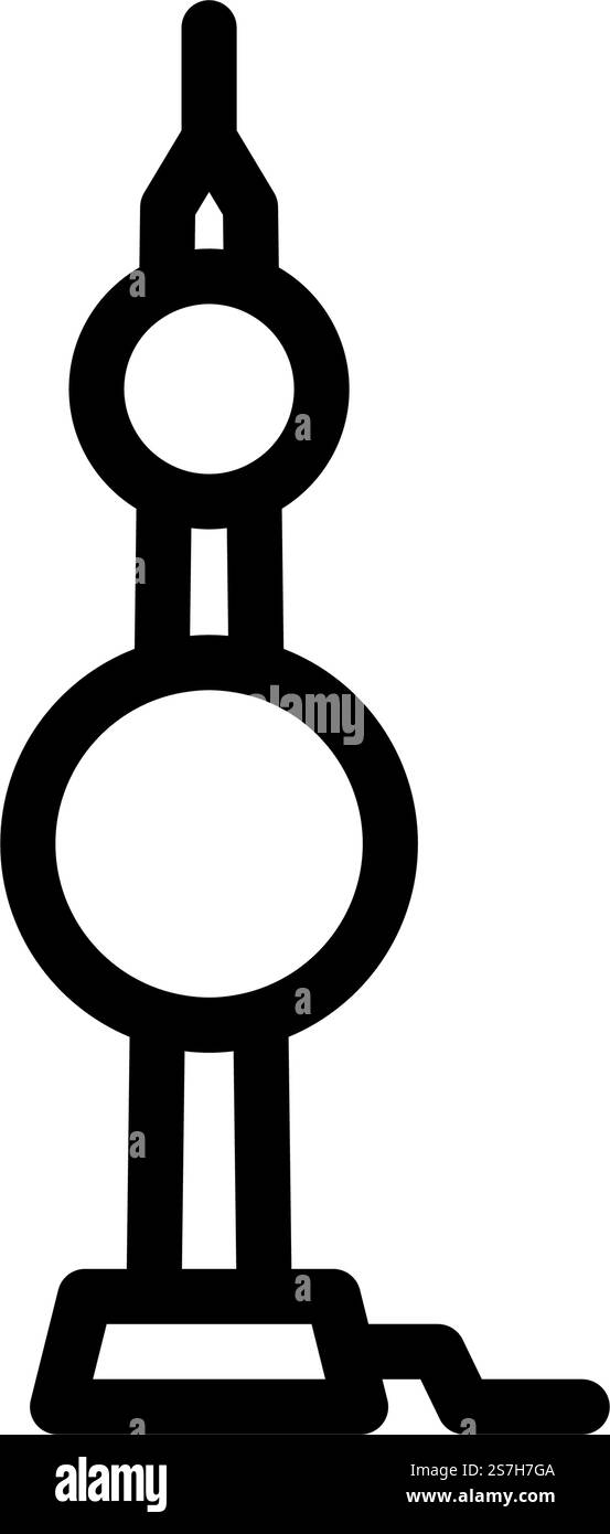 lightning rod electrical engineer line icon vector. lightning rod ...