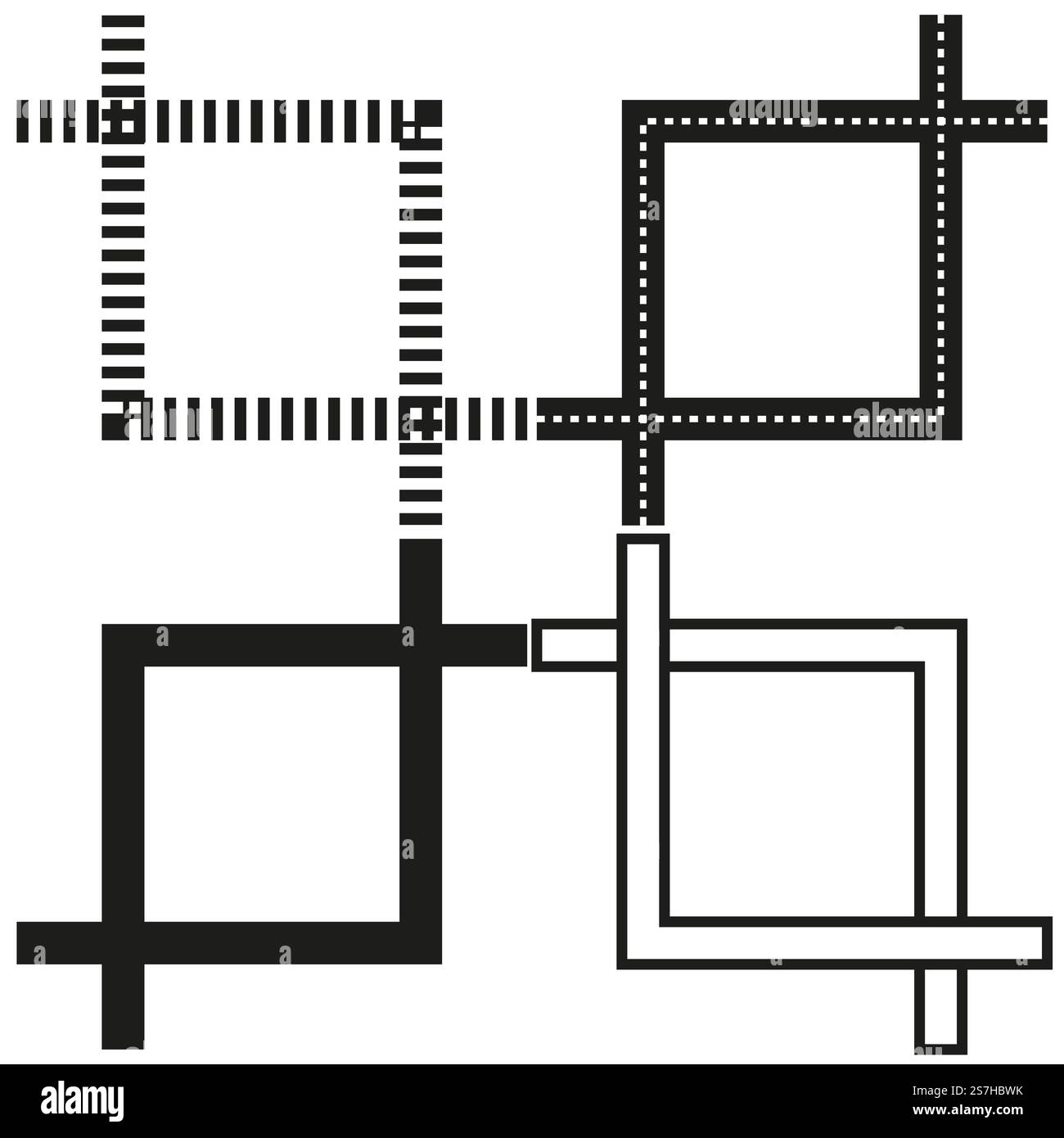 Geometric shapes pattern hi-res stock photography and images - Alamy