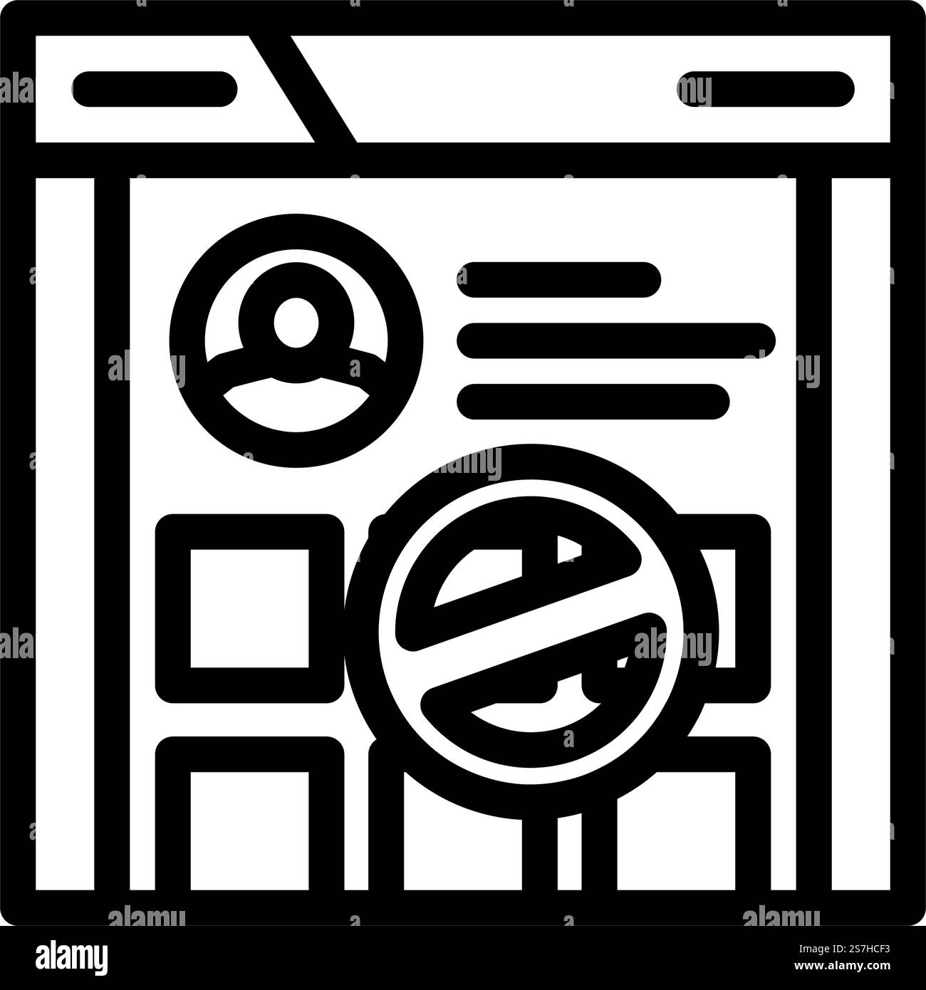 woman disapproval line icon vector. woman disapproval sign. isolated ...