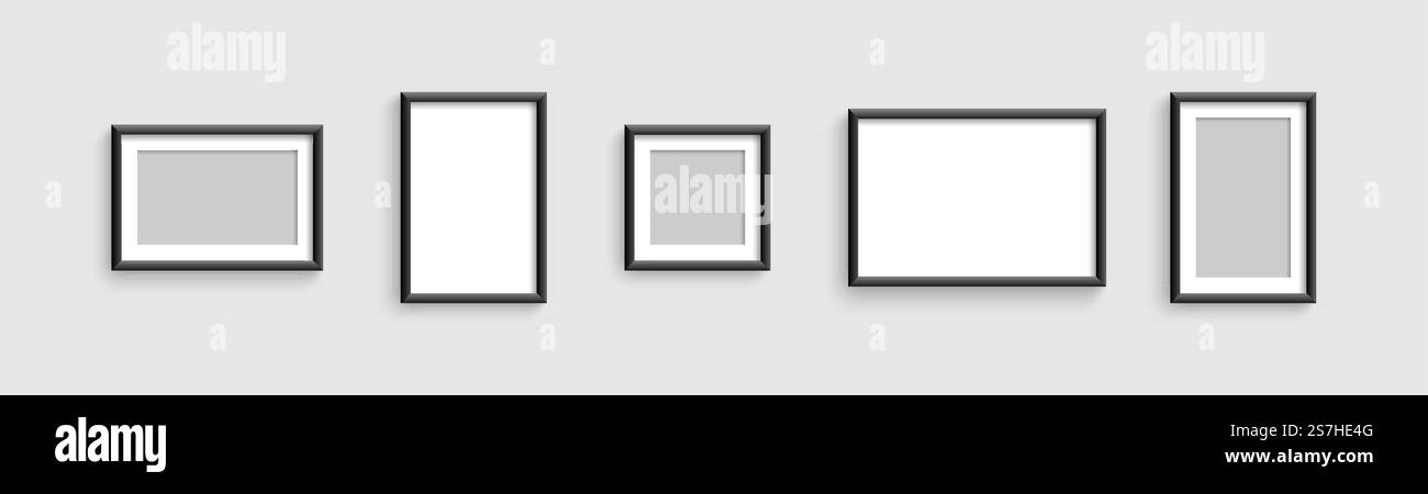 Model Frame Template Photo frames. Vector template for picture. Collection Photo frames ...