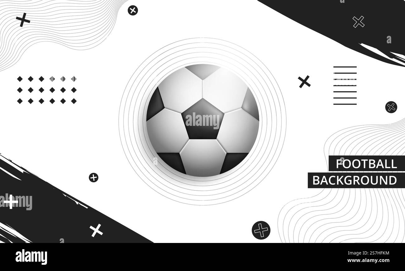 Abstract background with soccer ball Stock Vector Image & Art - Alamy