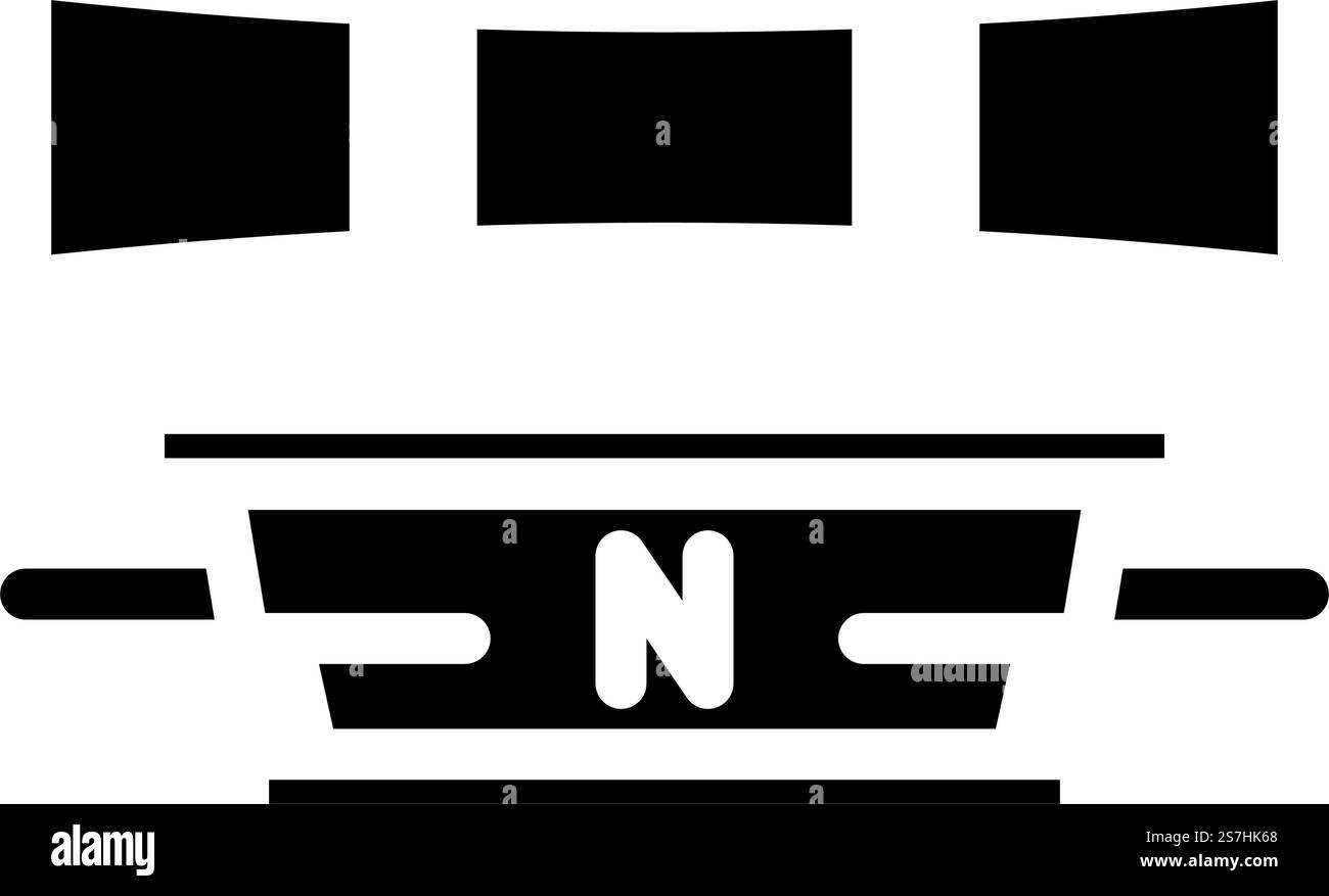 news anchor desk media glyph icon vector. news anchor desk media sign ...