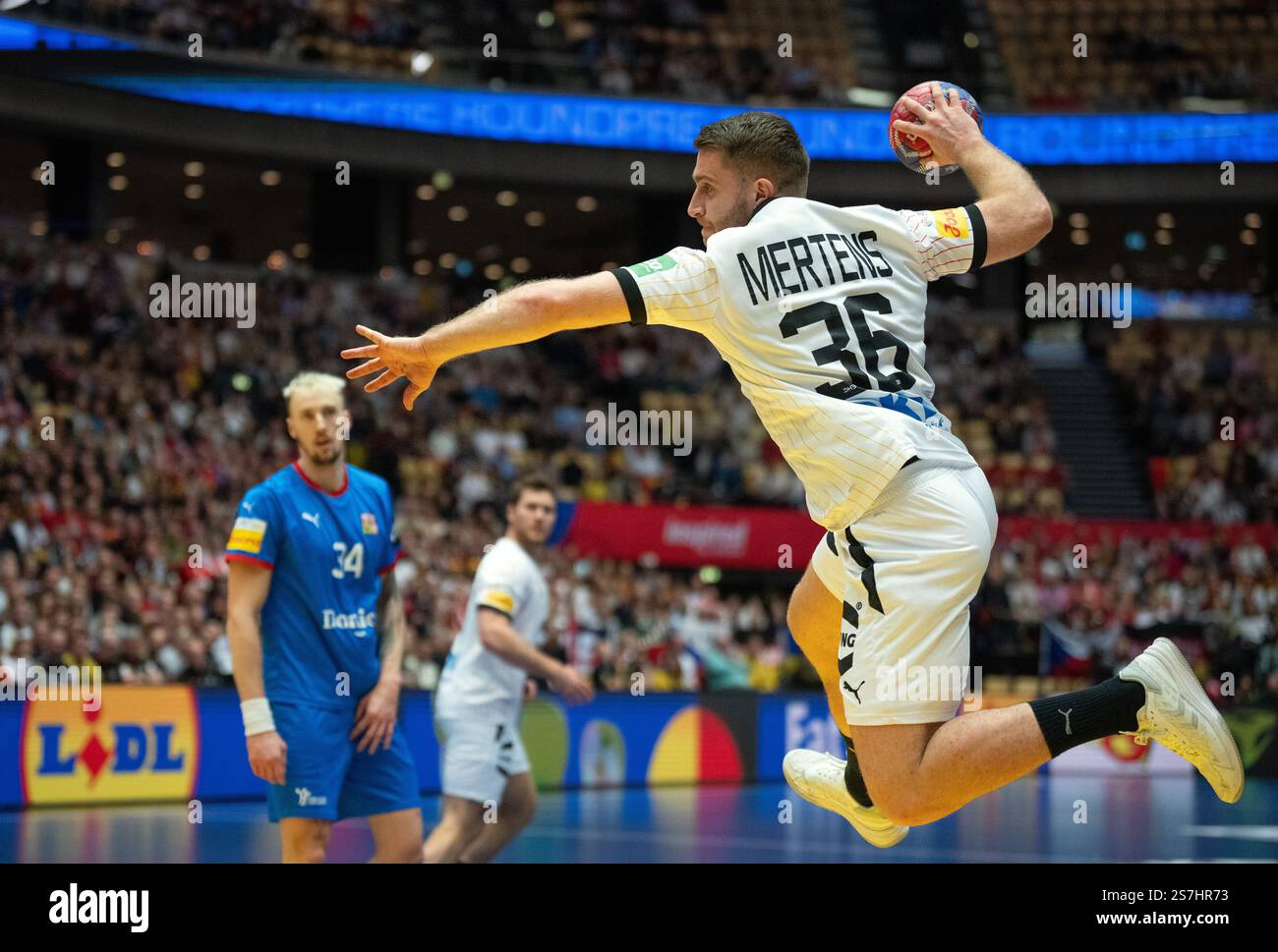 19 January 2025, Denmark, Herning Handball World Championship, Germany Czech Republic