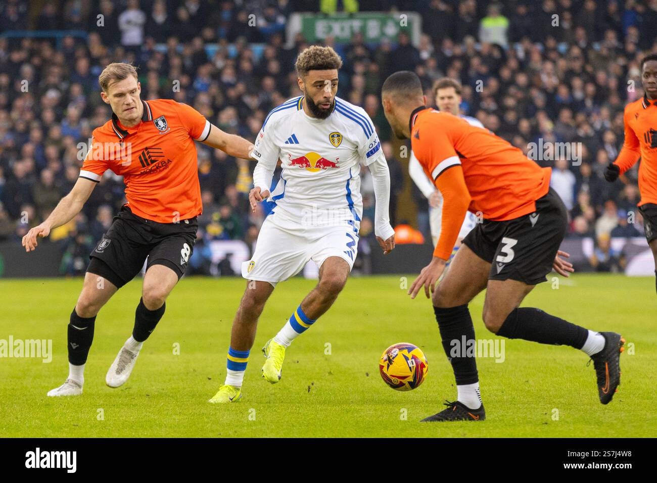 Elland Road stadium , Leeds , UK , 19th January 2025 Leeds United vs