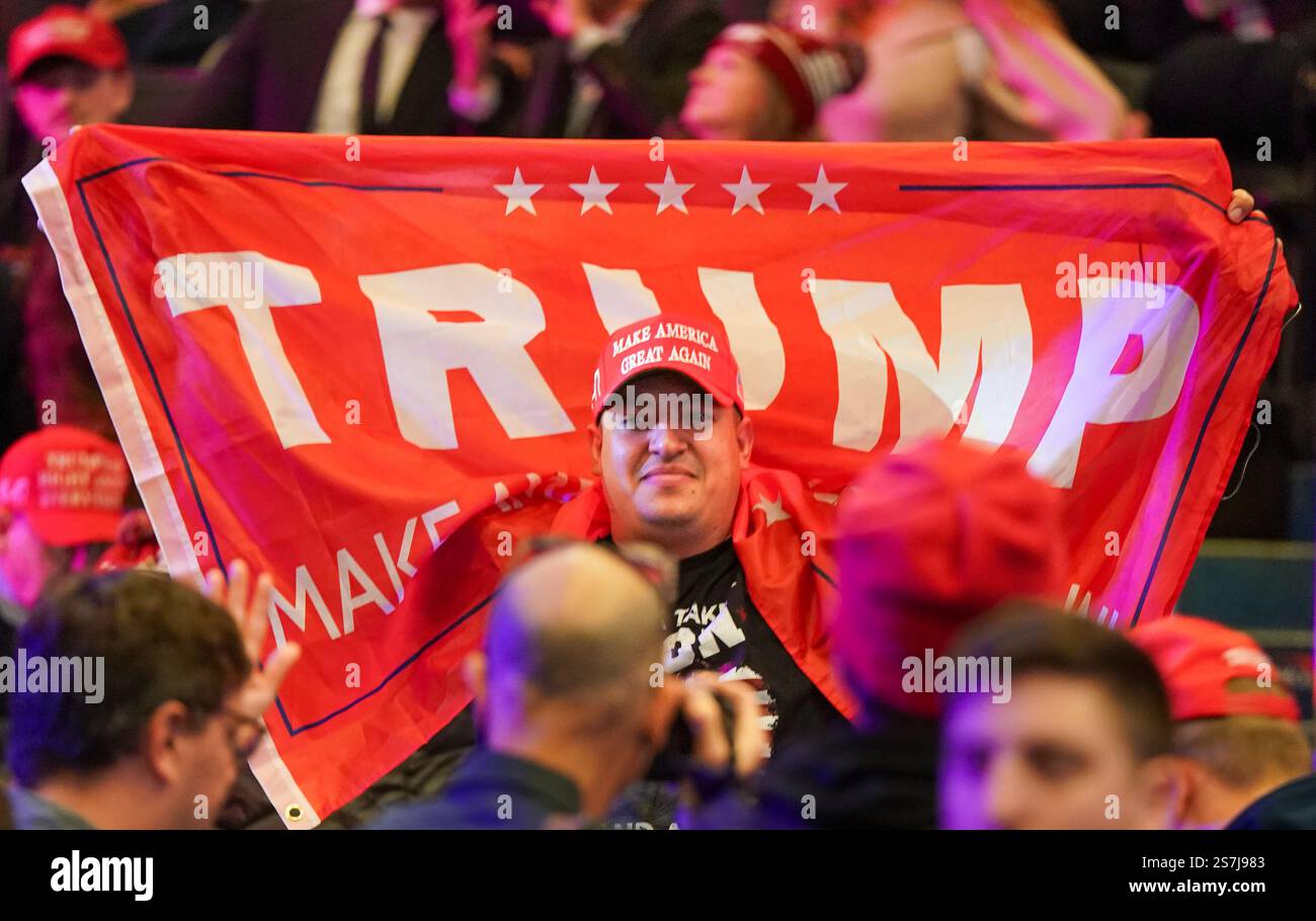 Washington, United States. 19th Jan, 2025. Attendees gather for the ...