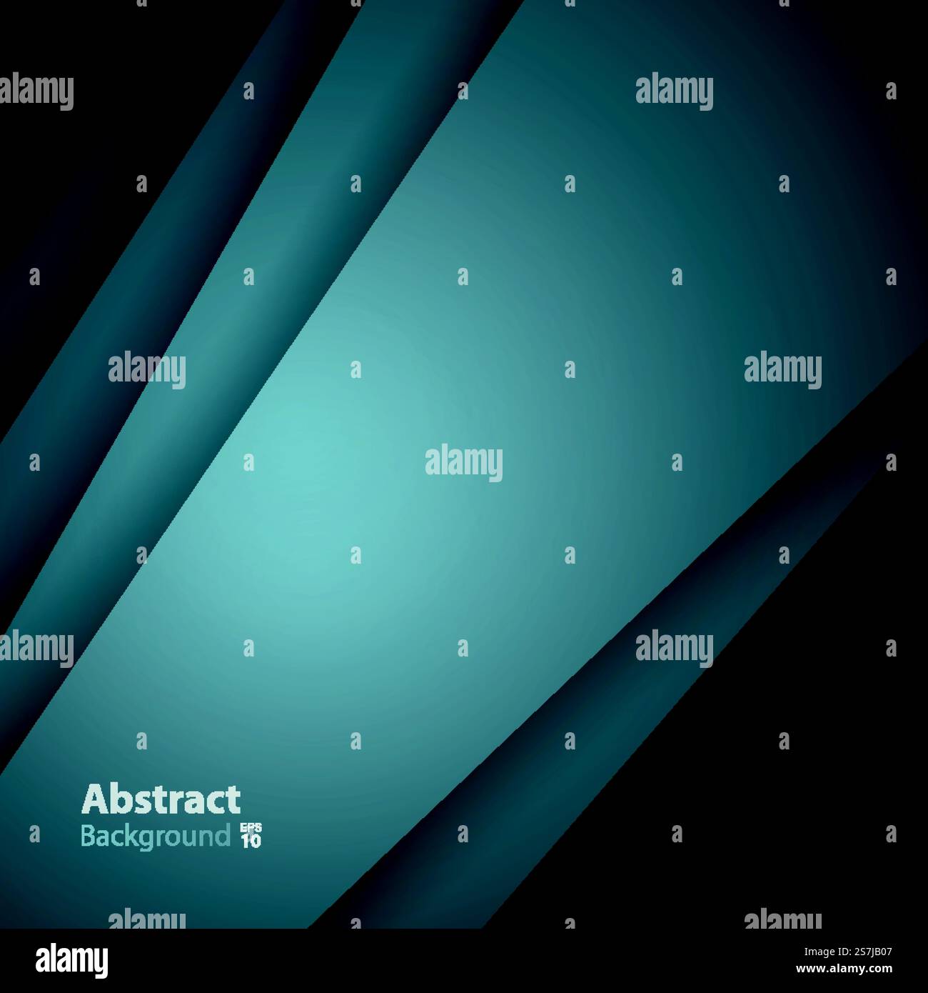 Green-gray vector background with overlay paper layer gradient color with space for text and message artwork design. Stock Vector