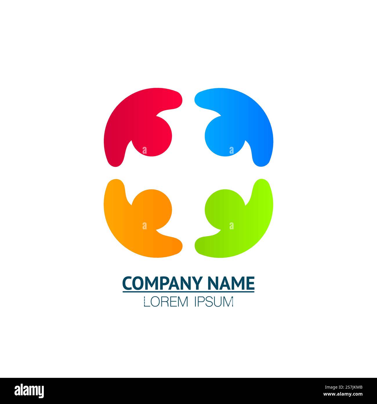 Community Union Pattern Community union support on the white background. Vector illustration ...