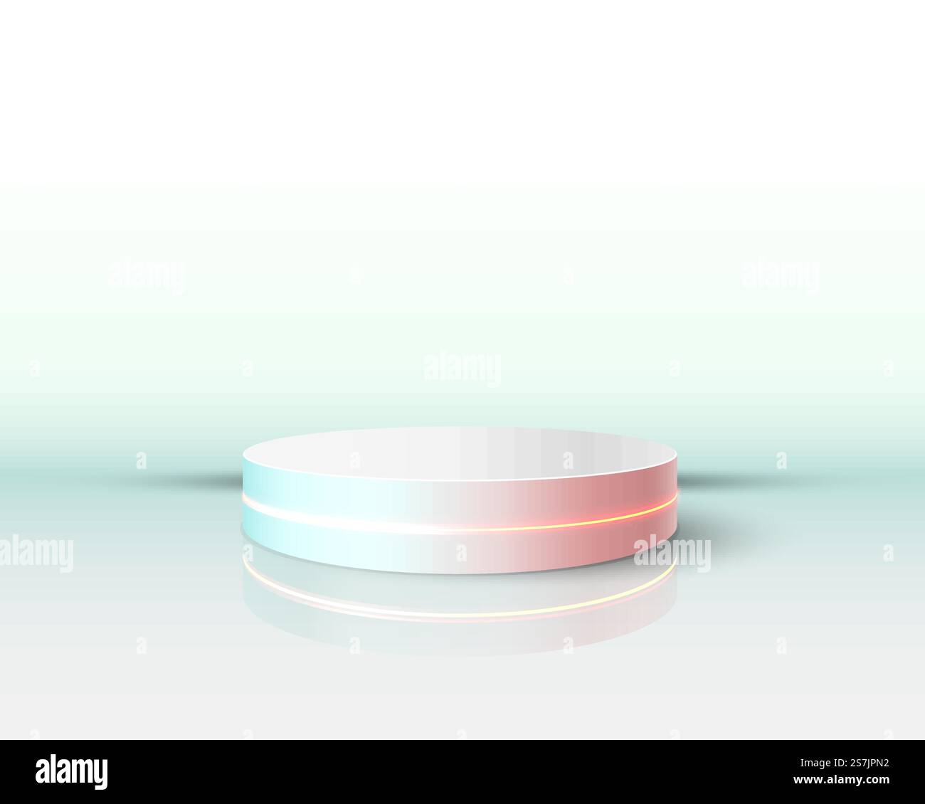 White winners podium for business concepts, Podium object. Vector ...