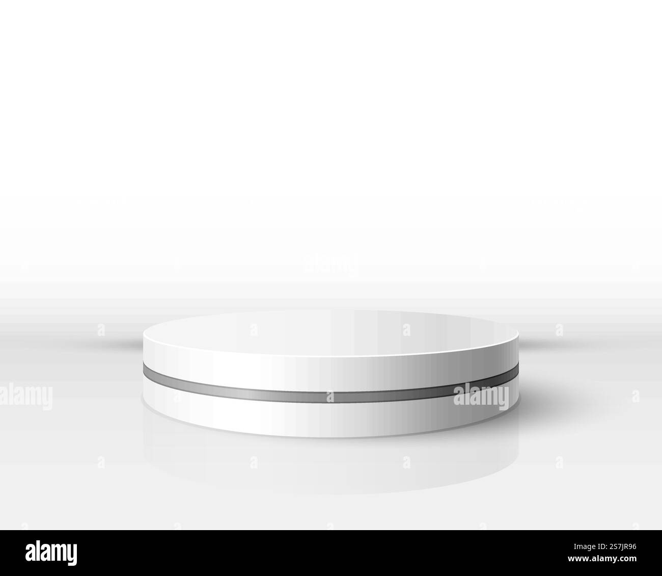 White winners podium for business concepts, Podium object. Vector ...