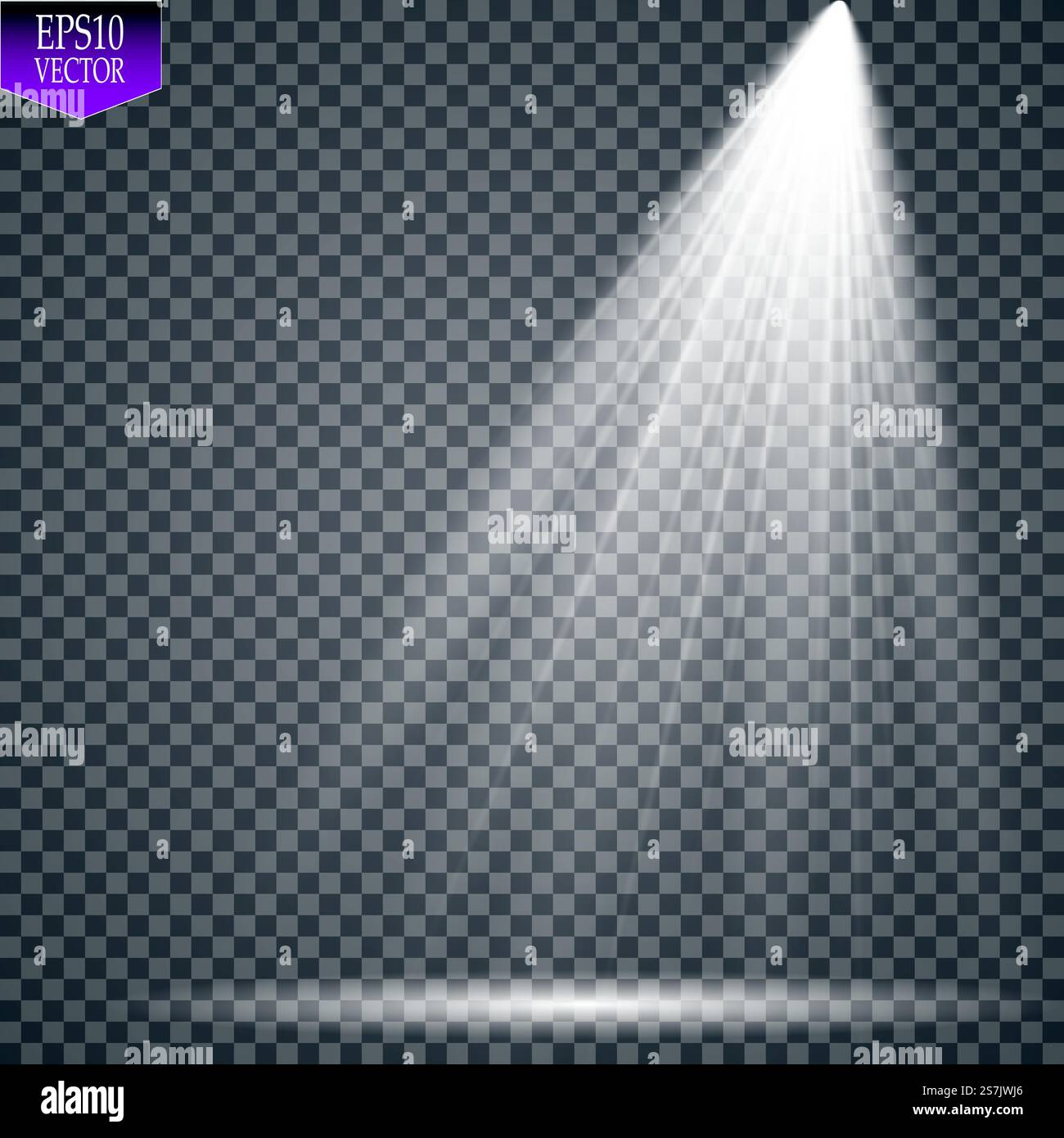 Vector spotlight. Light magic effect EPS 10. Vector spotlight. Light effect Stock Vector
