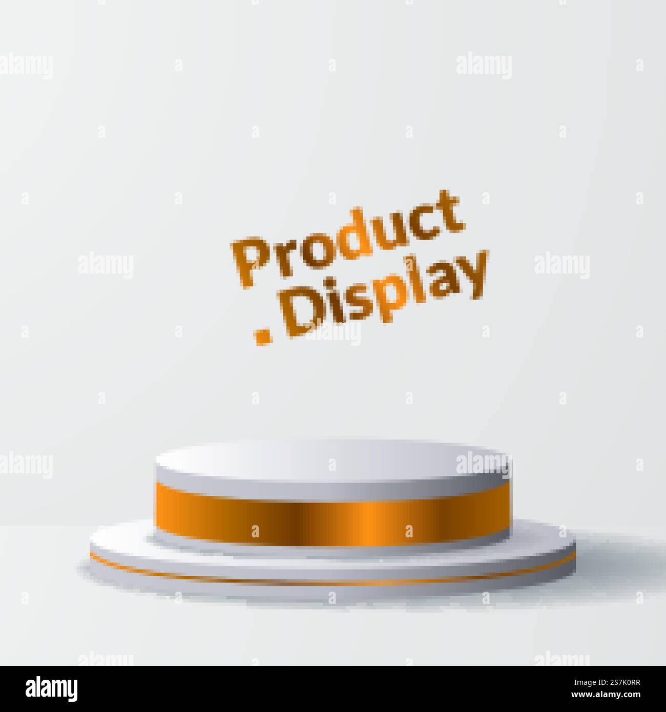 minimalism luxury golden 3d cylinder for product display with stage or ...