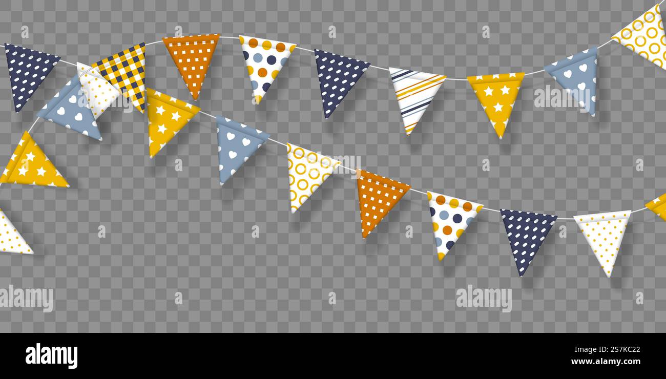 Banner Flag Pattern Color Flags of festivals Stock Vector Images - Alamy