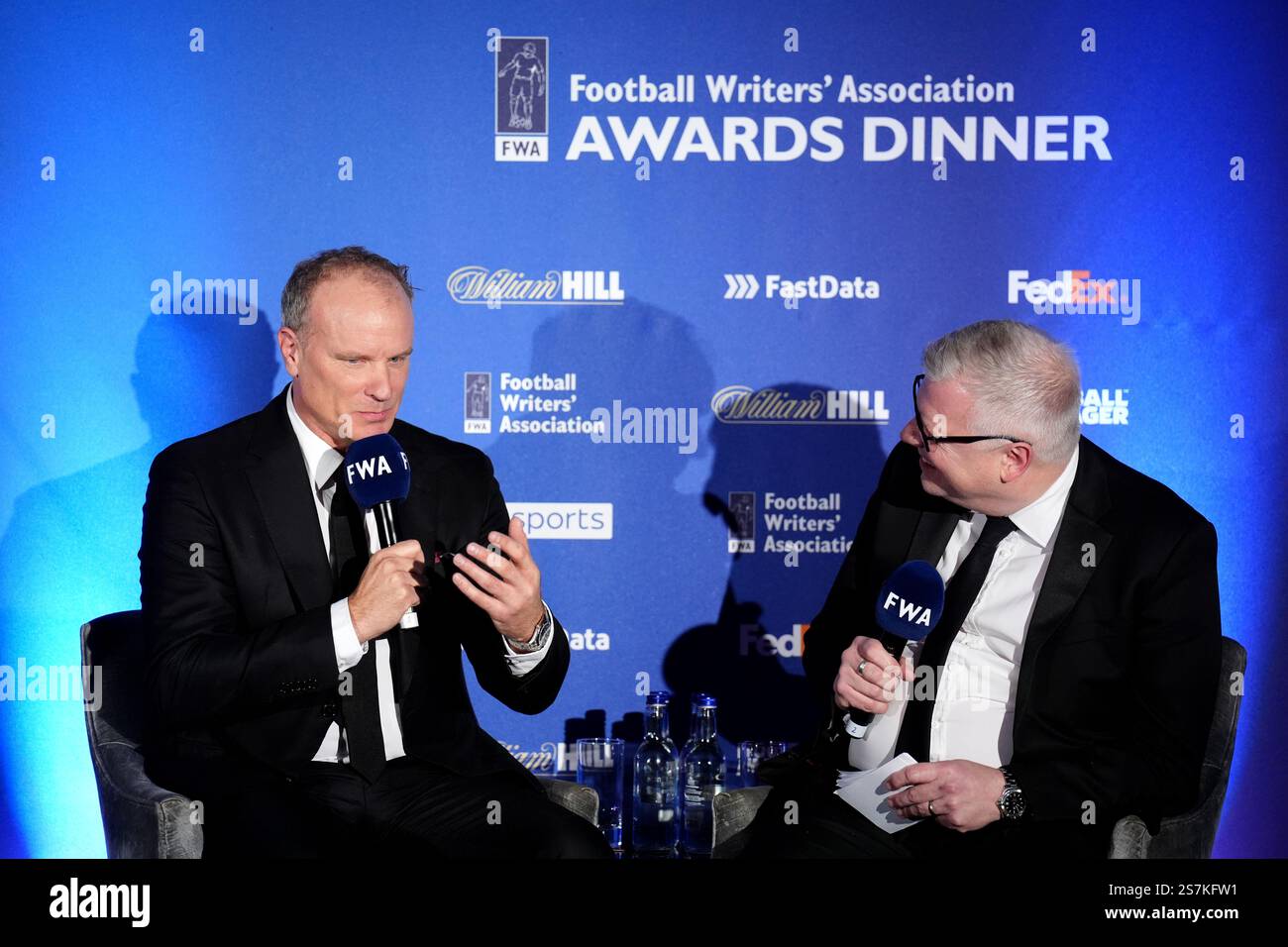 Dennis Bergkamp (left) with the FWA Chairman John Cross during FWA’s