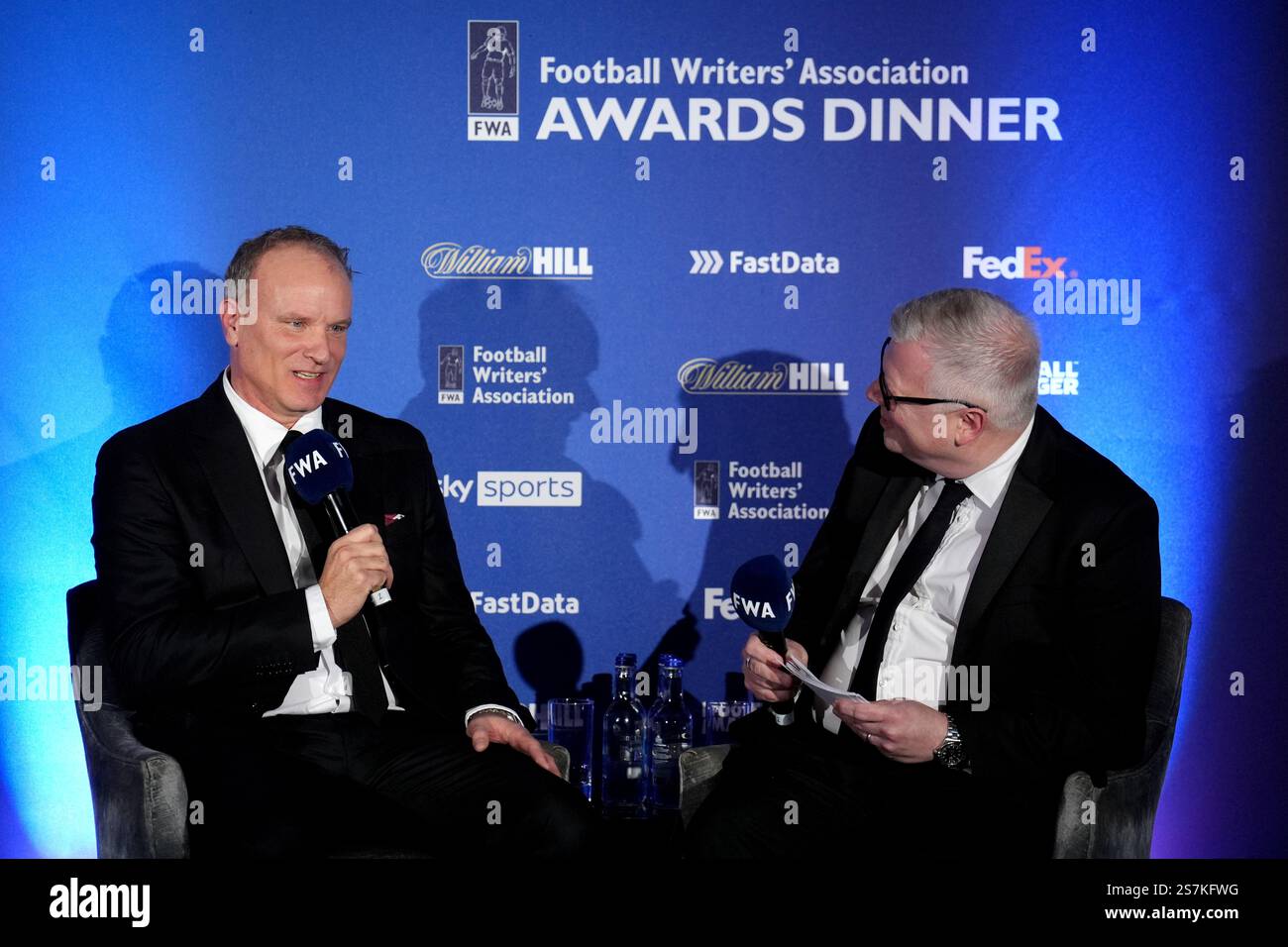 Dennis Bergkamp (left) with the FWA Chairman John Cross during FWA’s