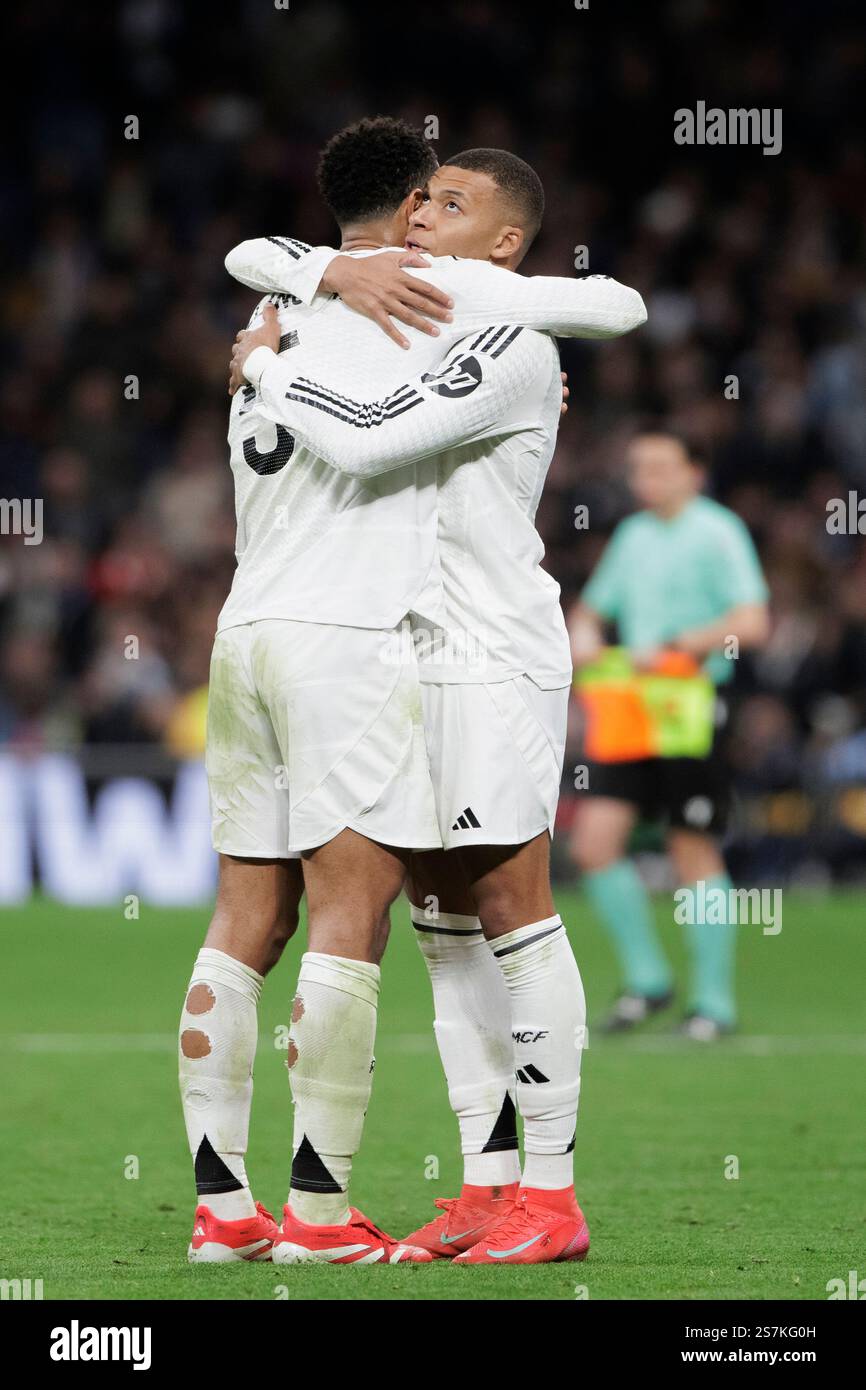 MADRID SPAIN January 19 Jude Bellingham Of Real Madrid And Kylian madrid-spain-january-19-jude-bellingham-of-real-madrid-and-kylian